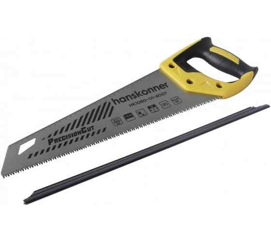 Ножовка по дереву, 400мм, 7-8 TPI, SK5, 3D зуб, чистый рез, Hanskonner