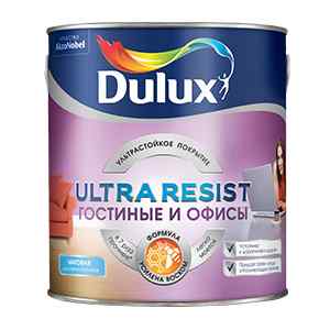 Краска для гостинных и офисов 2.5 л Dulux Ultra Resist база BW