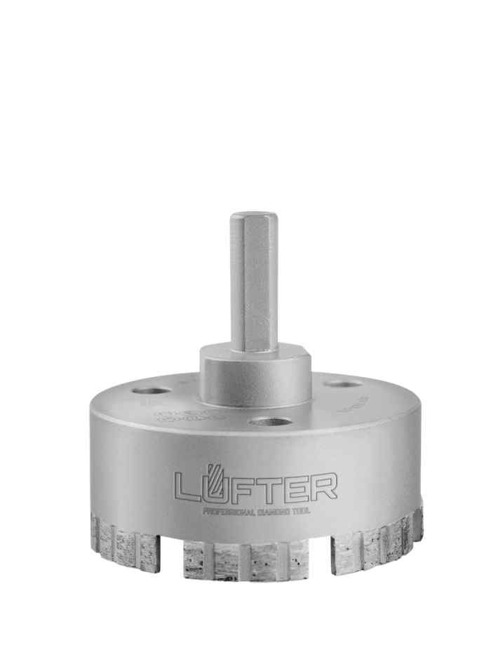 КОРОНКА АЛМАЗНАЯ TURBO LASER 70Х47ХS10 КЕРАМОГРАНИТ, КЕРАМИКА/ LUFTER