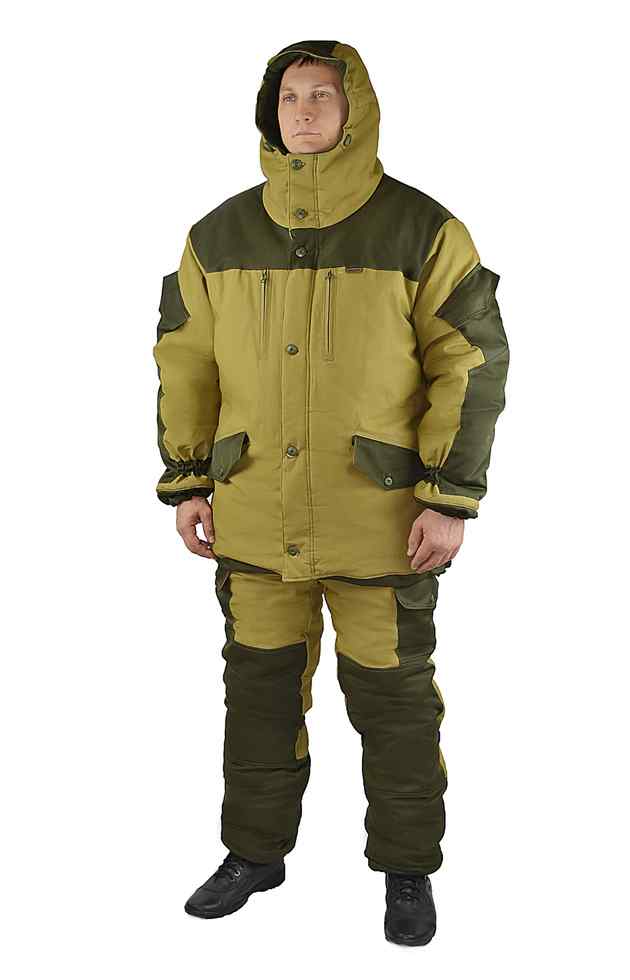 Костюм мужской "Горка-Тактик" зимний палатка 270 гр/м2 хаки 100% хлопок