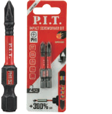 Бита ударная P.I.T. T25x50 мм 2 шт в уп.(ASDR01-50T25)