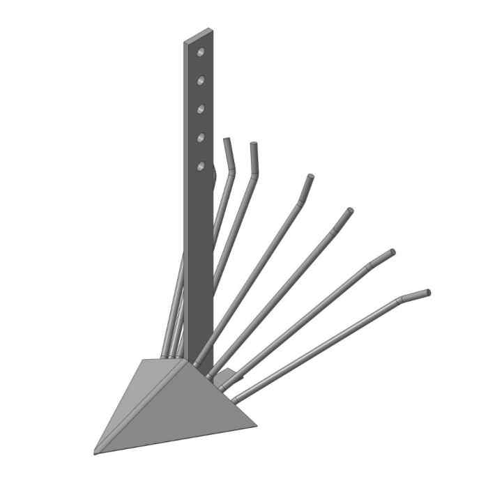 Картофелекопалка, стойка 08*500 мм. ширина 390 мм. без сцепки