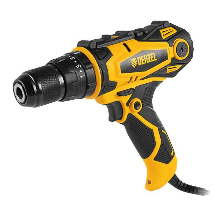 Дрель-шуруповерт сетевая ударная ISD-300-13(300Вт, 2 скорости, 40Н/м)// Denzel