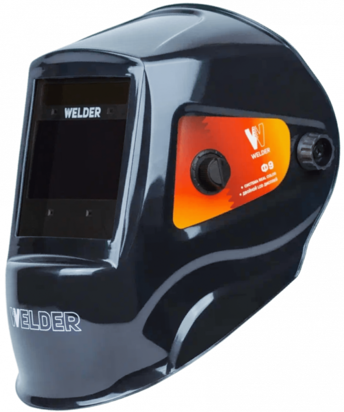 Маска сварочная WELDER ULTIMA Ф9 Хамелеон 103x63 мм, DIN 4/5-8/9-13 (Внеш. регул)