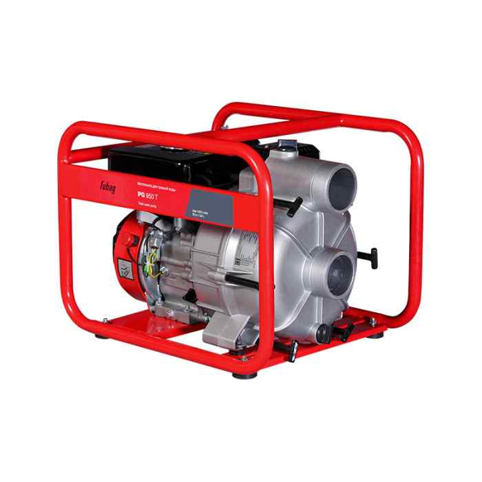 Мотопомпа для сильнозагрязненной воды FUBAG PG 950 T (1300 л/мин_26м) 