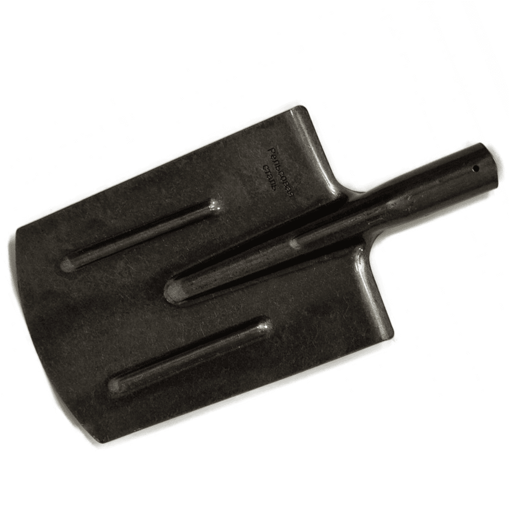 Лопата штыковая, усиленнная, прямоугольная рельсовая сталь б/ч черная (КНР)