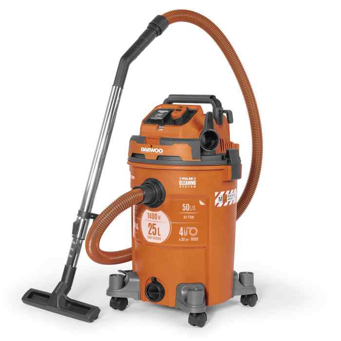 Пылесос строительный DAVC 2500SD (1400Вт, бак 25л) / DAEWOO