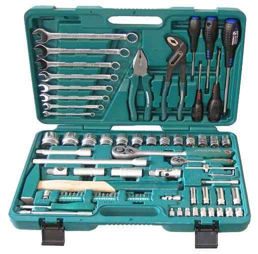 Набор инструмента универсальный 1/4" 4-13мм  1/2'' 12-32мм 77 пр./JONNESWAY