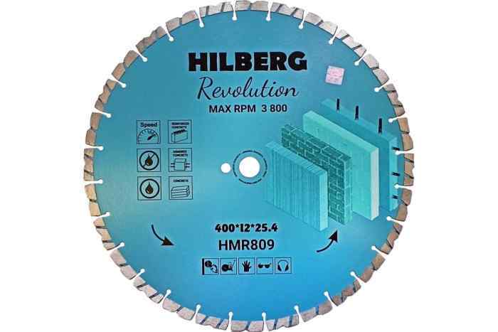Диск алмазный отрезной Revolution 400х25.4х12 мм Hilberg 