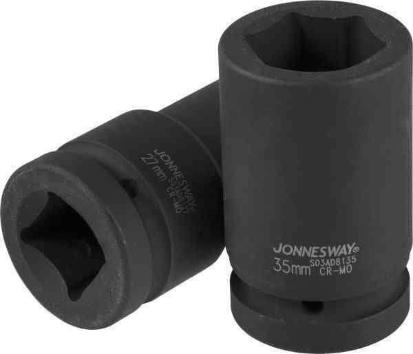 Головка торцевая ударная глубокая 1" DR 32мм/JONNESWAY