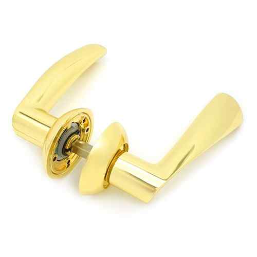 Комплект дверных ручек SOLLER AF7-R257 GP золото