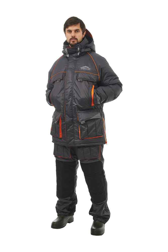 Костюм зим.DICKSON тк. Lokker цв Grey/Orange