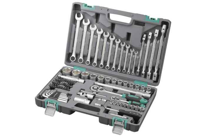Набор инструмента 1/2",1/4" CrV пластиковый кейс 88 пр. STELS