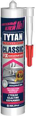 Клей монтажный Classic Fix прозрачный Tytan Professional 310 мл.