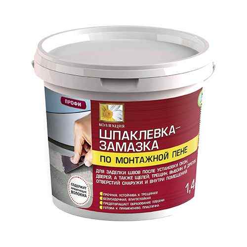 Шпаклевка-замазка по монтажной пене 3 кг Ижсинтез 