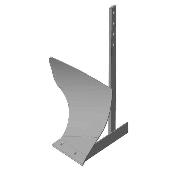 Плуг маленький, стойка 10*500 мм. ширина отвала 190 мм. без сцепки