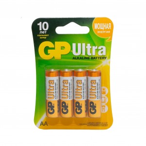Батарейка GP Ultra 15A LR06 AA BL4  (уп. 4шт)