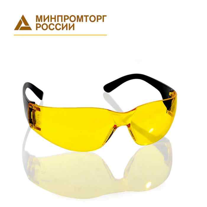 Очки защитные открытые Классик ТИМ (желтые)