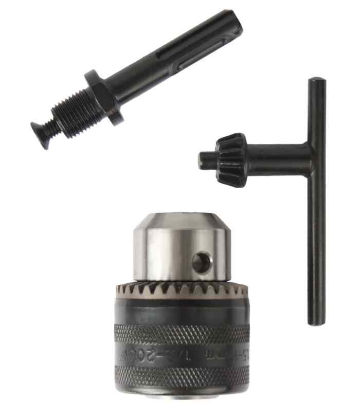 Патрон ЗВП 13мм (1/2"-20UNF) с адаптером SDS+ / ПРАКТИКА