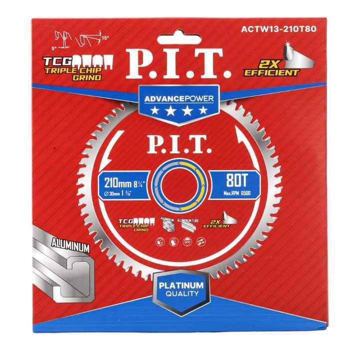 Диск пильный по алюминию  255x30x2.4 мм, 100T  PIT
