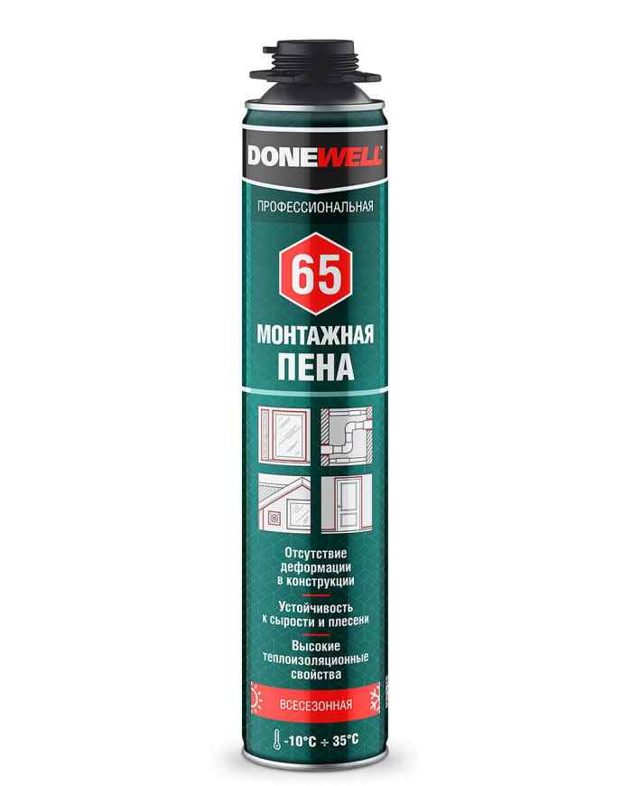 Пена всесезонная DONEWELL 65 1000 мл полиуретановая