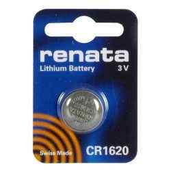 Батарейка CR1620 BL1 дисковая литиевая "Renata"