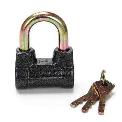 Замок навесной 55 короткая дужка, сплав, 3 ключа (113-008)