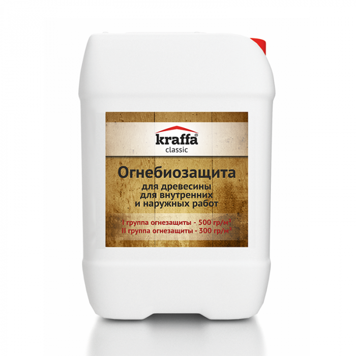 Огнебиозащита для древесины I группа 10 л Kraffa
