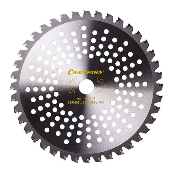 Нож CHAMPION зубцы из твердого сплава  Tiger 40/255/25,4  (SRM-330ES/SRM-350ES,4605) C5177