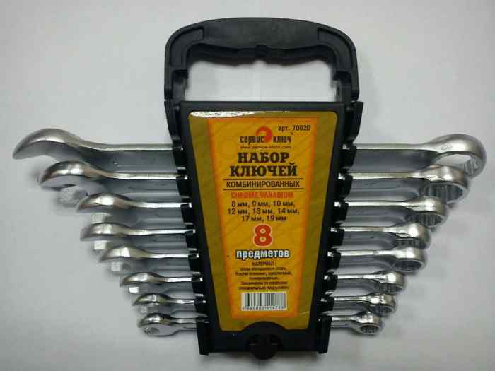 Набор ключей комб-х КГК (размеры 8-19 8шт) CR-V PROFFI/СЕРВИС КЛЮЧ вместо А1111