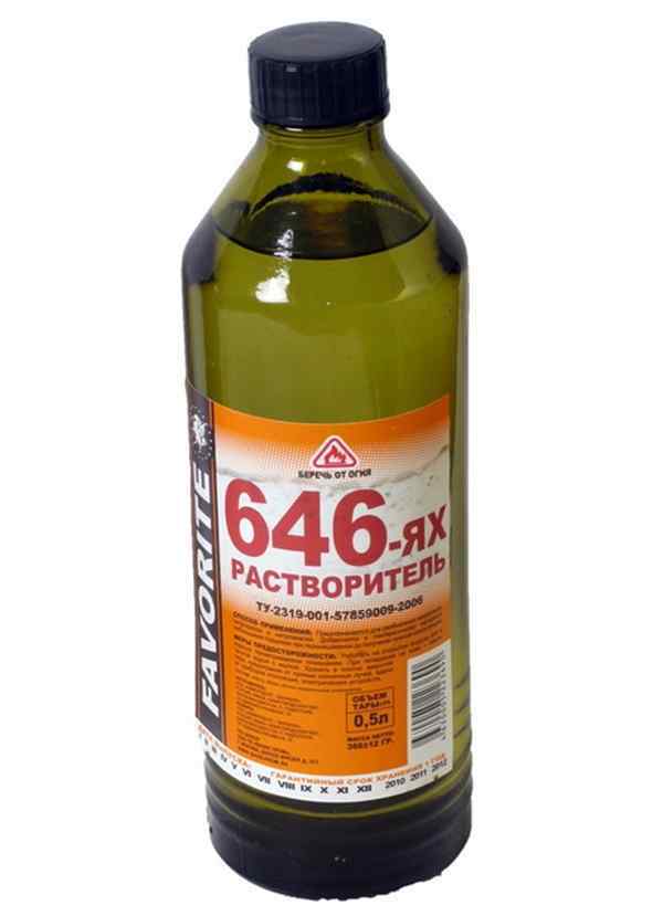 Растворитель 646 ТУ 0,5л/0,37кг Kraffa