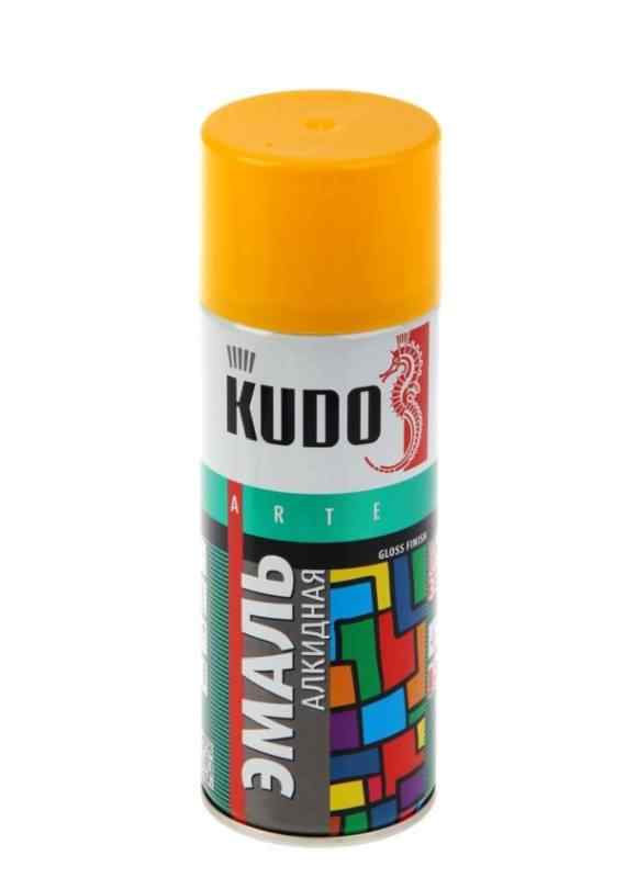 Эмаль универсальная желтая 520 мл. KUDO-1013