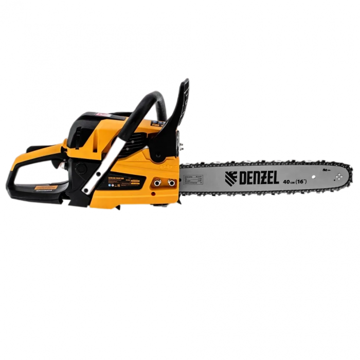 Бензопила Denzel DS-4516, шина 40 см, 45 см3, 2,5 л.с, шаг 0,325, паз 1,5 мм, 64 звена