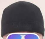 Шапка ПОЛИС (вышивка в тон) тк. polar fleece цв. Черный