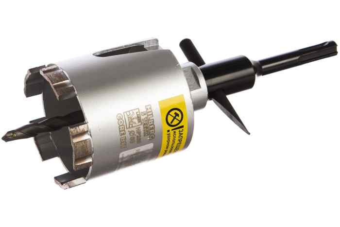 Алмазная коронка 68 Laser 5 Teeth 68×60-5×M16/SDS+ HILBERG с центрирующим сверлом