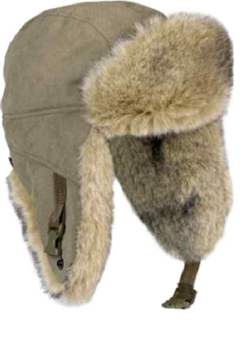 Шапка-ушанка YAKUTIA (ВЫШИВКА) тк. Iceland цв. Хаки/Волк